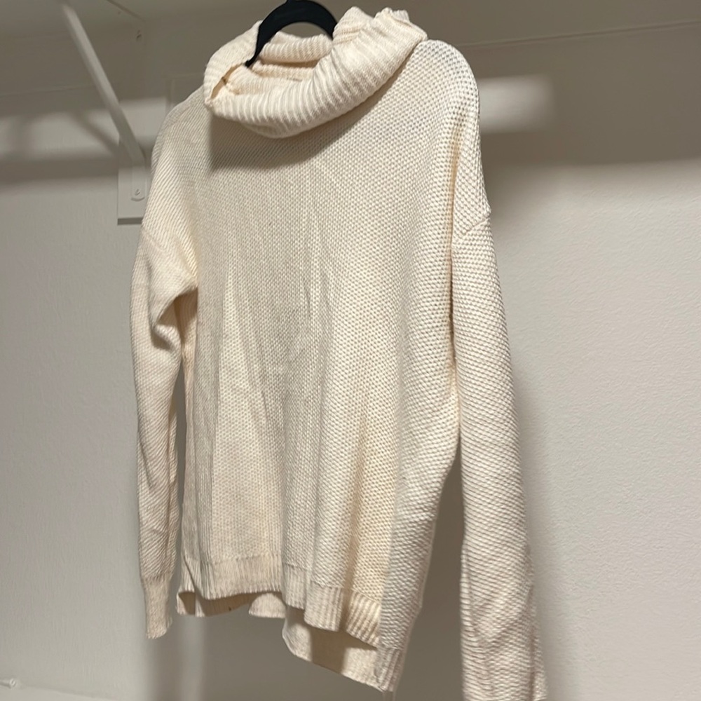 Cream madewell turtleneck sweater